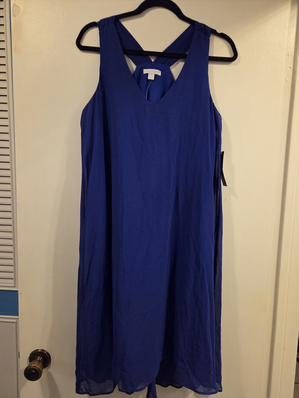 New York & Company Womens Blue Sleeveless Dress Size Medium NWT